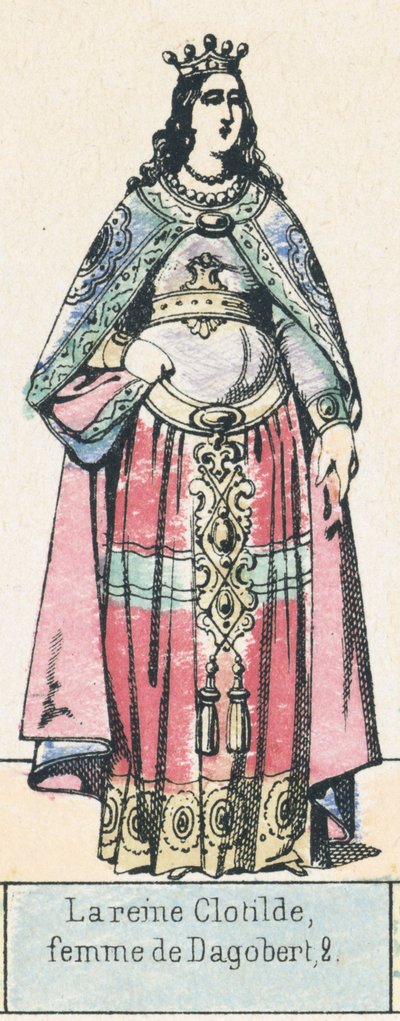 La reine Clotilde, femme de Dagobert II - French School