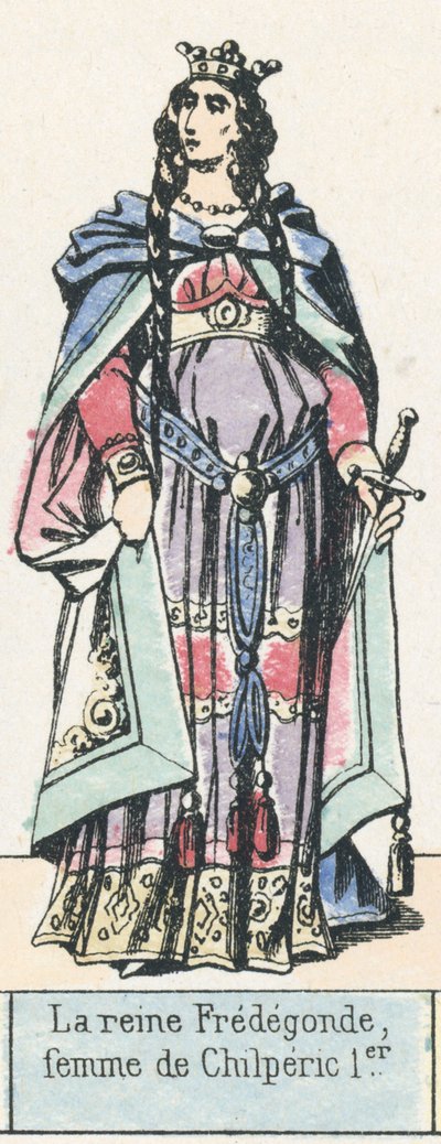 La reine Frédégonde, femme de Chilpéric Ier - French School