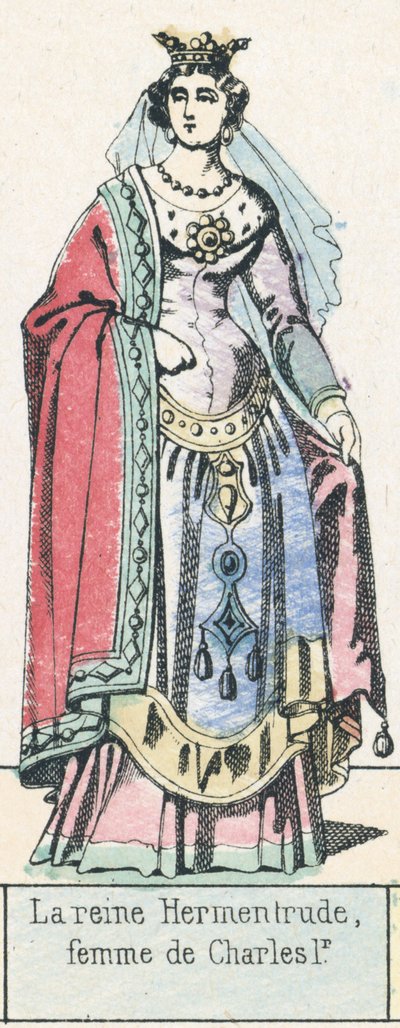 La reine Hermentrude, femme de Charles Ier - French School