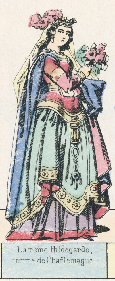 La reine Hildegarde, femme de Charlemagne - French School