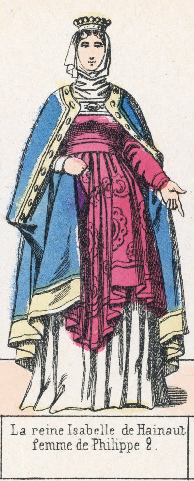 La reine Isabelle de Hainaut, femme de Philippe II - French School