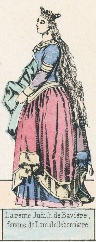 La reine Judith de Bavière, femme de Louis le Débonnaire - French School