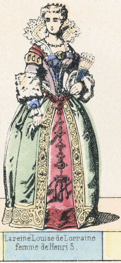 La reine Louise de Lorraine, femme de Henri III - French School