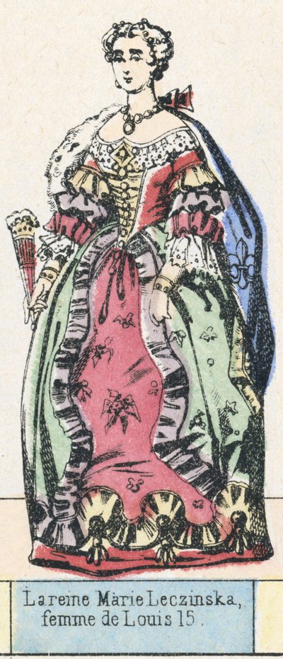 La reine Marie Leczinska, femme de Louis XV - French School