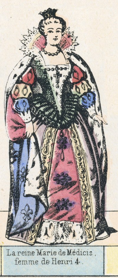 La reine Marie de Médicis, femme de Henri IV - French School