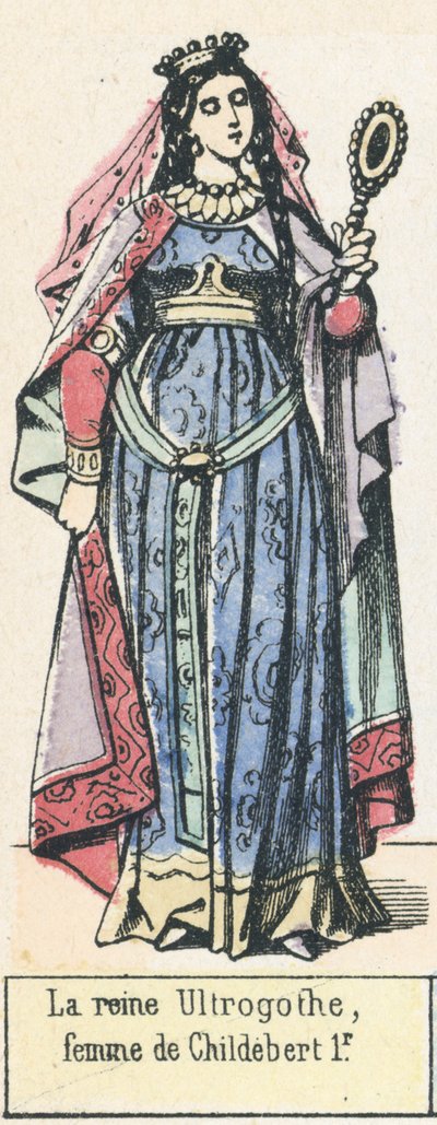 La reine Ultrogothe, femme de Childebert 1er - French School