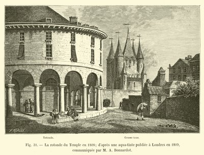 La rotonde du Temple en 1808; d