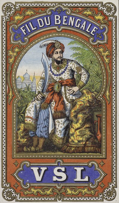 Étiquette pour fil du Bengale - French School