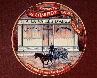 Étiquette pour fromage de Livarot 