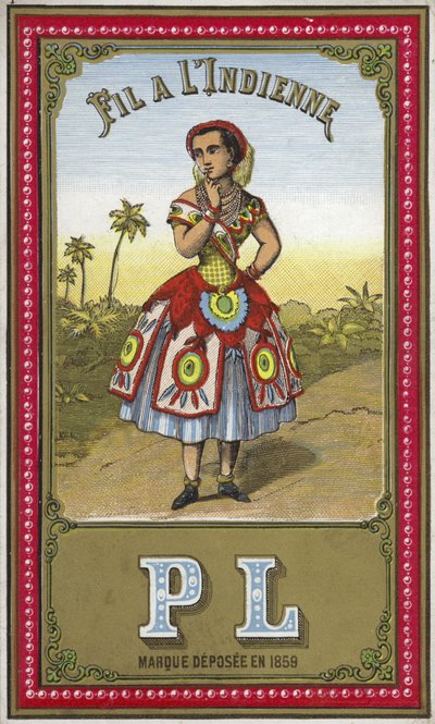 Étiquette pour fil indien - French School