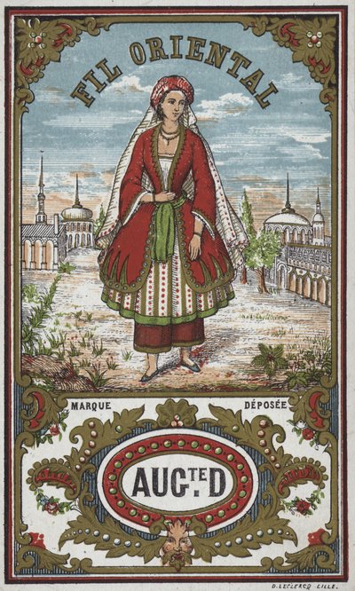 Étiquette pour fil oriental - French School