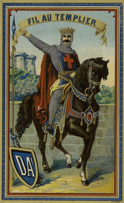 Étiquette pour fil des Templiers - French School