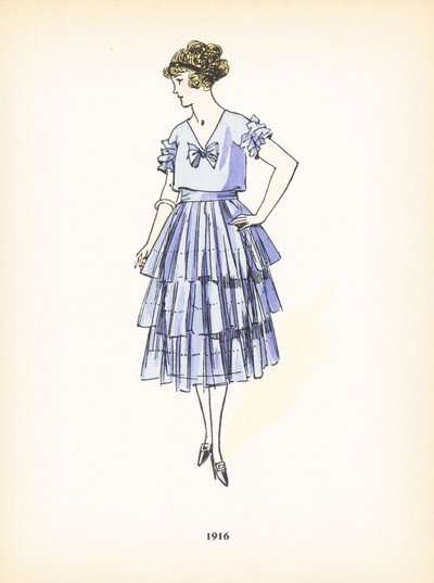 Mode féminine, 1916 - French School