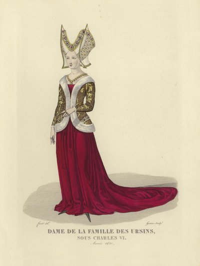 Dame de la famille Orsini, règne de Charles VI de France, 1420 - French School