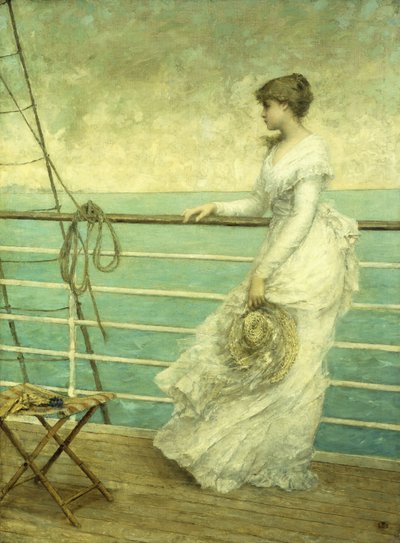 Dame sur le pont d