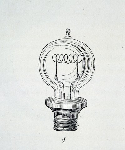 Lampe Edison - dans « Les nouvelles conquêtes de la science » par Figutree - French School