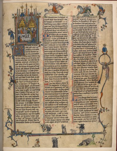 Lancelot-Graal (Le Cycle de la Vulgate en Prose), Add MS 10294/1 f.1dr - French School