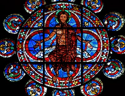 Jugement dernier : Christ - montrant les plaies de la Crucifixion - French School