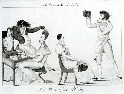 Le Bon Genre - Les Titus et les caches-folie, 1812 - French School