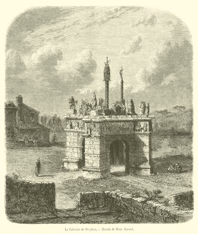 Le Calvaire de Pleyben - French School