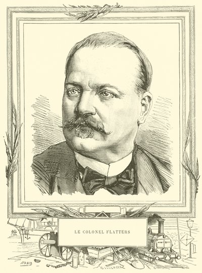 Le colonel Flatters (gravure) - French School