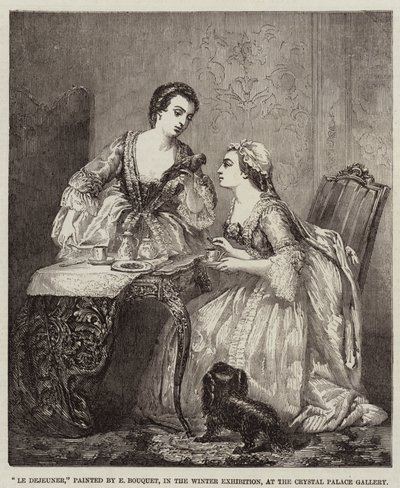 Le Déjeuner (gravure) - French School