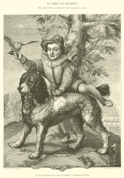 Le Fils de Frisius et le chien de Goltzius - French School