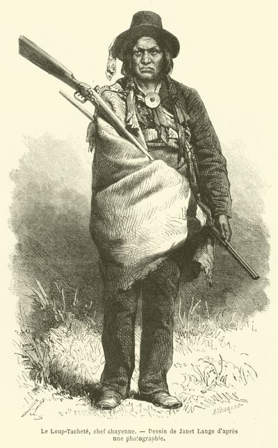 Le Loup-Tacheté, chef chayenne - French School