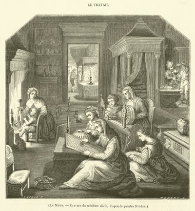 Le Matin, Gravure du seizieme siecle - French School