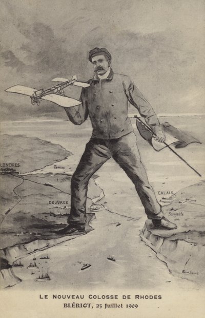 Le Nouveau Colosse de Rhodes, Blériot, 25 juillet 1909 - French School