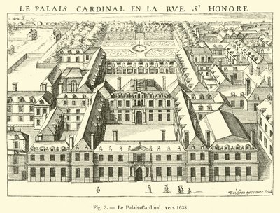 Le Palais-Cardinal, vers 1638 - French School