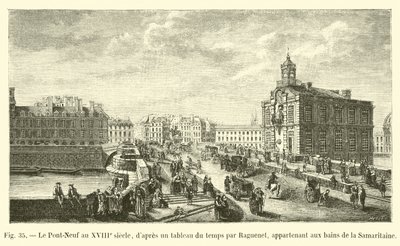 Le Pont-Neuf au XVIIIe siècle, d