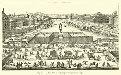 Le Pont-Neuf en 1702, d