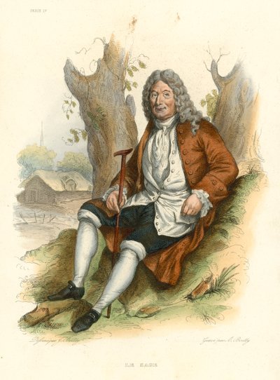 Le Sage (gravure en couleur) - French School