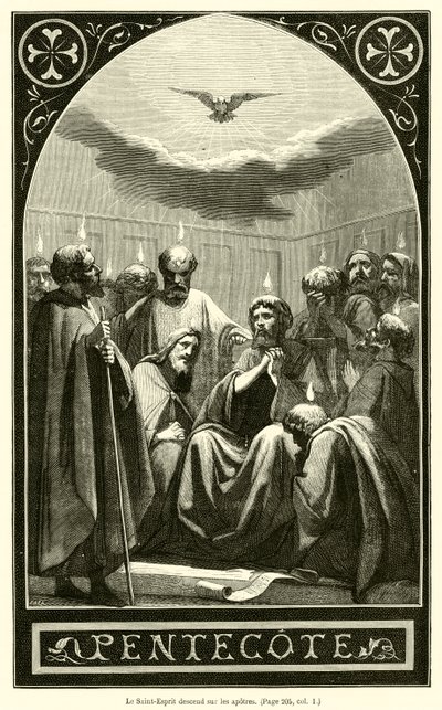 Le Saint-Esprit descend sur les apôtres - French School