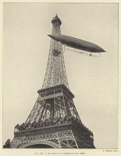 Le Santos no 6 doublant la tour Eiffel - French School