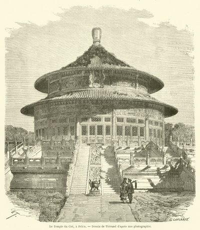 Le Temple du Ciel, à Pékin - French School
