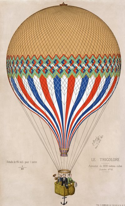 Le Tricolore, publ. 1874 - French School