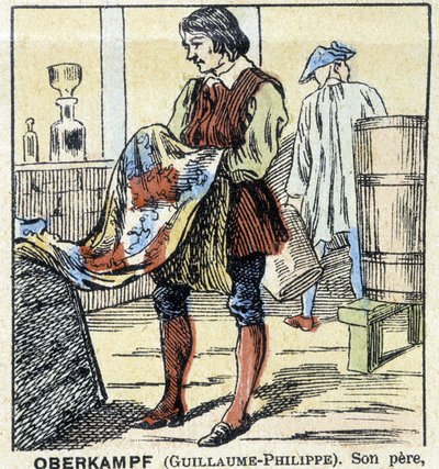 Le teinturier Guillaume-Philippe Oberkampf - imagerie d