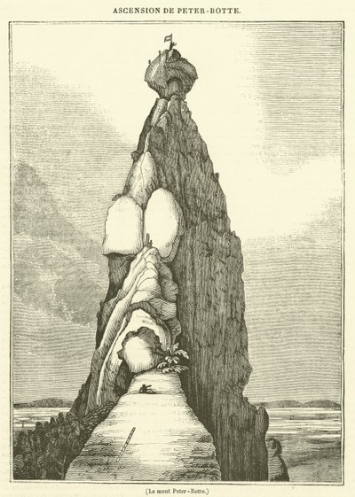 Le mont Peter-Botte (engraving) - French School