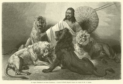 Le négus Théodore II en tenue d