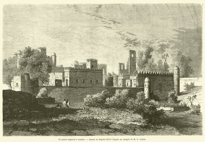 Le palais impérial à Gondar - French School