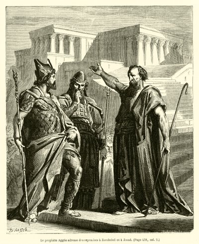 Le prophète Aggée adresse des reproches à Zorobabel et à Josué - French School