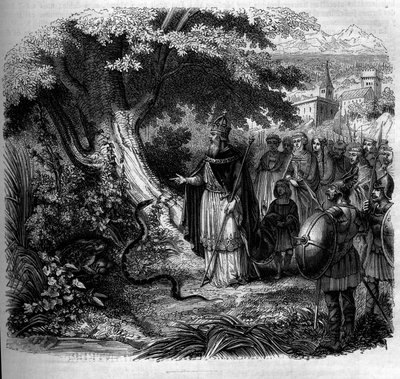Légende de Charlemagne et du serpent : l