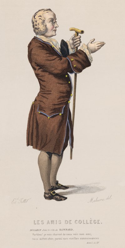 Les Amis de Collège, Acte I, Scène XV - French School