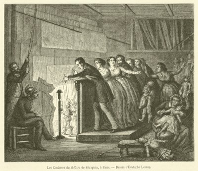 Les Coulisses du théâtre de Séraphin, à Paris - French School