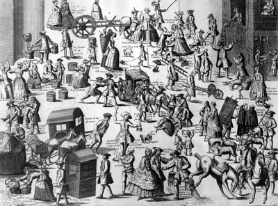 Les Embarras de Paris, c.1720 - French School