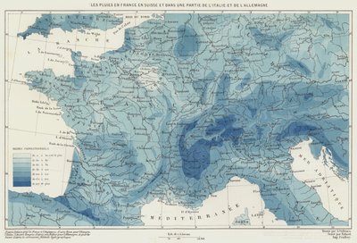 Les Pluies en France, en Suisse et dans une Partie de l