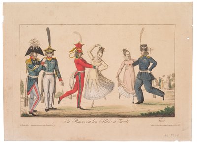 Les Russes ou les Alliés à Tivoli - French School