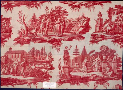 Les Saisons de la Collection Mayoux, 3e quart du 18e siècle, coton imprimé sur plaque de cuivre - French School